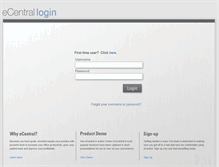 Tablet Screenshot of ecentral.ident.com